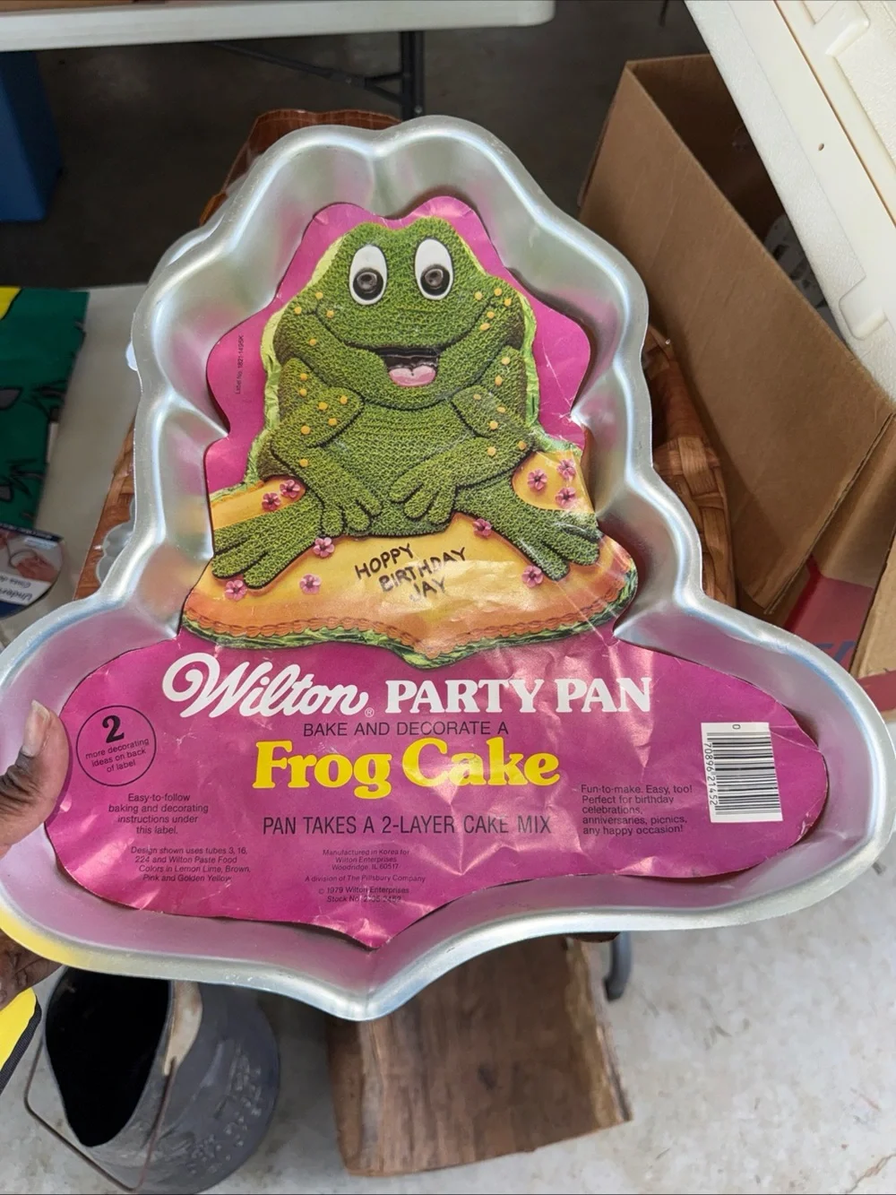 Wilton Frog Cake Pan - Green and Yellow Frog Party Pan